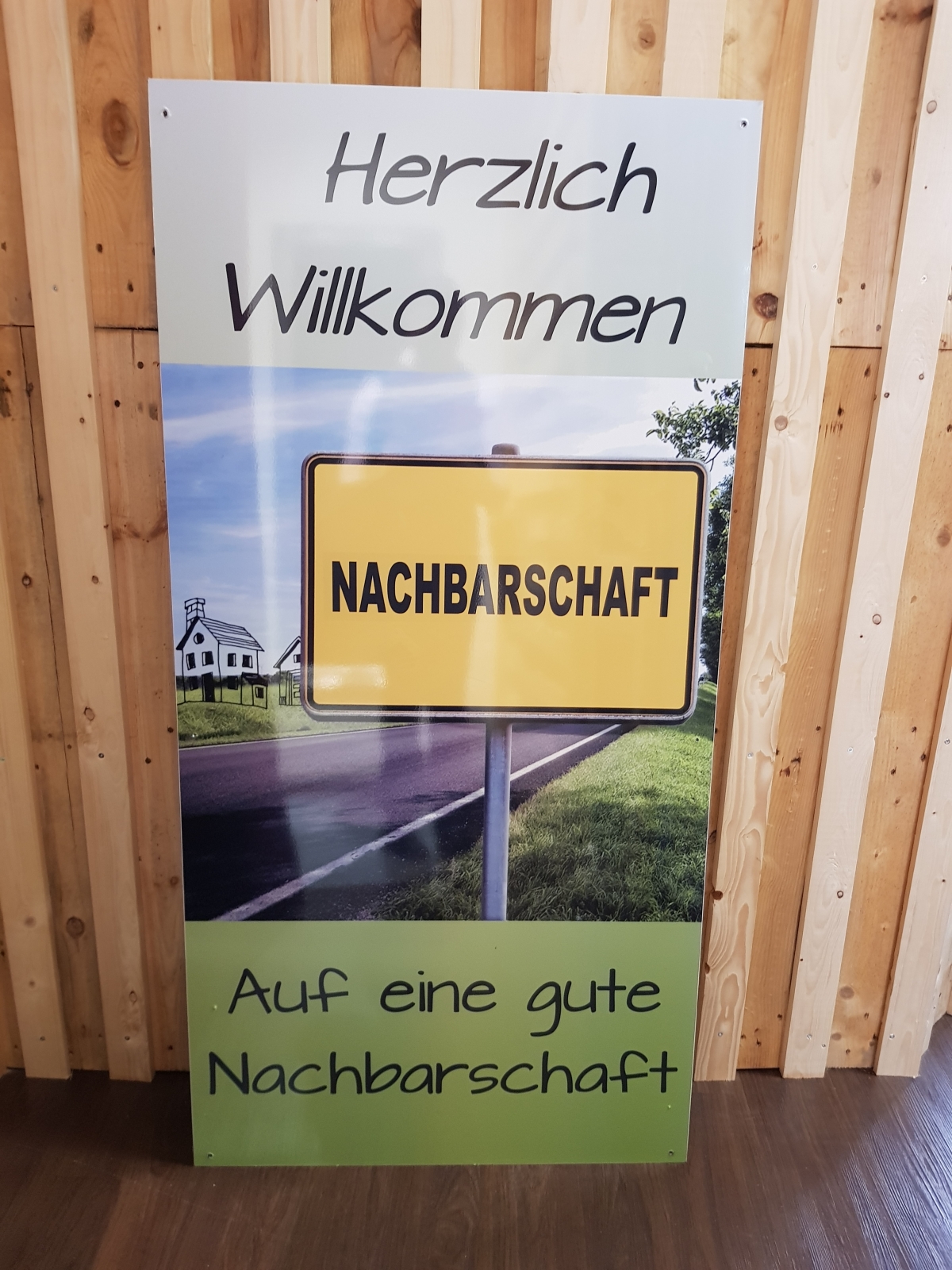 Nachbarschaft Ortsschild