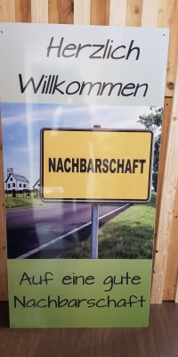 Nachbarschaft Ortsschild