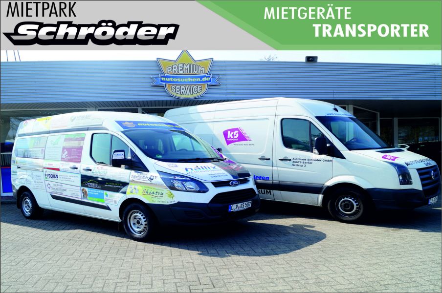 Verleih von Transporter & 9-Sitzer & Mietwagen